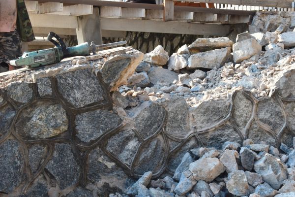 Retaining Wall Demolition in O Fallon